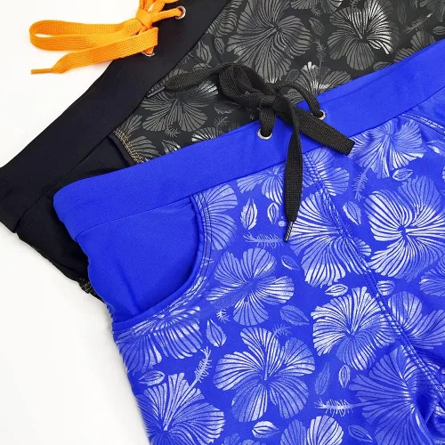 Vista 6 de UXH Traje de baño de los hombres de la moda masculina de la playa pantalones cortos de impresión surf natación traje de baño