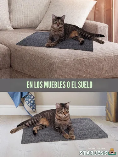 Vista 9 de Rascador de esquina para gatos – Rascador de pared para gatos – Almohadilla para arañazos de pared para gatos – Rascador de pared para gatos
