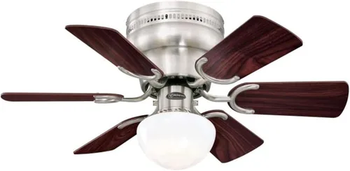Vista 9 de Westinghouse 7230800 - Ventilador de techo pequeño con luz, 30 pulgadas, color blanco Indoor installation, Compact design for small rooms
