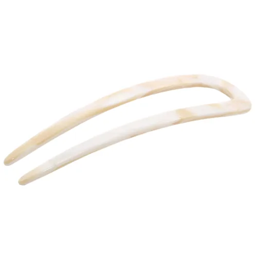 Vista 12 de French Amie Slick Ivory - Pin de pelo hecho a mano con acetato de celulosa en U (marfil)
