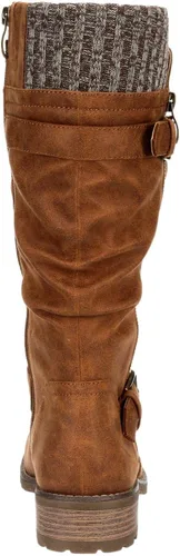 Vista 4 de XAPPEAL Chelsey - Botas de equitación altas hasta la rodilla para mujer con hebilla