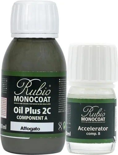 Vista 210 de Rubio Monocoat Tinte y acabado para madera de 650 pies cuadrados - Niebla 5% Oil Plus 2C Aceite de linaza ecológico de secado rápido