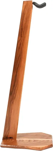 Vista 4 de Ruach GS-5 Soporte de guitarra de madera para guitarra acústica y eléctrica - Madera de nogal