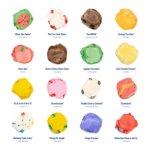Vista 3 de Taffy Shop Classic Favorites - Mezcla de caramelos de agua salada envueltos individualmente, sabores surtidos a granel de Taffy de agua salada