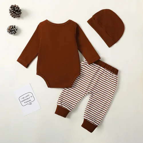 Vista 7 de FYBITBO My First Halloween - Conjunto de ropa de 3 piezas para bebé recién nacido