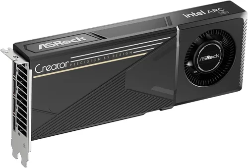 Vista 2 de ASRock Intel Arc Pro B60 Creator - Tarjeta gráfica de 24 GB, GPU de estación de trabajo, Xe2-HPG, 2400 MHz, 24 GB GDDR6 de 192 bits, PCIe 5.0, 4X DP