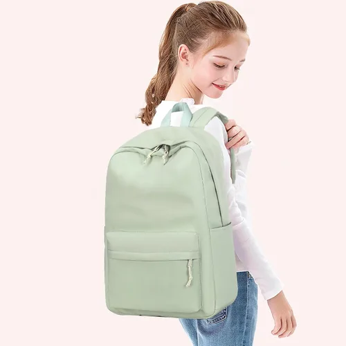 Vista 2 de Bluboon Mochila para la escuela, mochila para niños, adolescentes y niñas, mochila para computadora portátil, regalos para mujeres, Verde