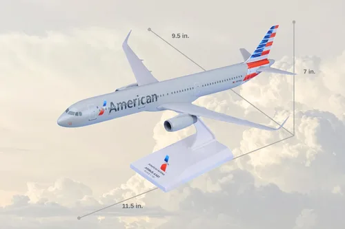 Vista 2 de Daron Skymarks American A321 New Livery Aircraft (escala 1/150)