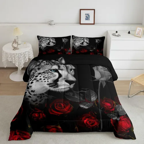 Vista 47 de Juegos de ropa de cama de piel de vaca con patchwork, edredón con estampado de piel de vaca, juego de edredón de animales de granja para niños