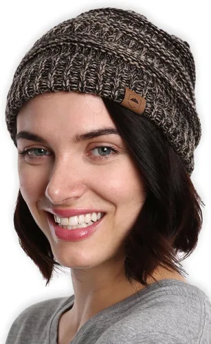 Vista 5 de Gorro de punto para mujer, cálido y suave, elástico, para clima frío de Tough Headwear