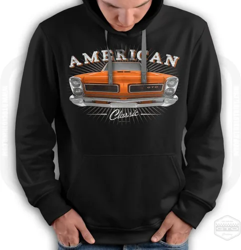 Vista 2 de 1965 GTO Tribute - Sudadera con capucha para hombre, color negro, idea de regalo para fanáticos del automóvil American Muscle S-3XL Fabricado