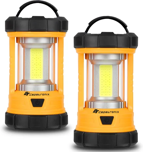 Vista 8 de CT CAPETRONIX Linterna de campamento, luz brillante de campamento de 3200 lúmenes, linterna LED recargable de 4600 mAh para cortes de energía, 5