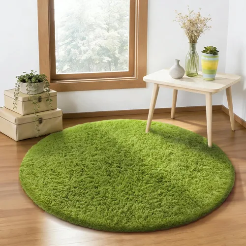 Vista 191 de Ophanie - Alfombras para sala de estar, antideslizante y suave, de felpa grandes y peludas para dormitorio, peludas para niños y niñas, decoración