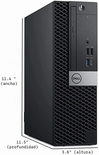 Vista 5 de Dell Computadora de escritorio OptiPlex 7050 SFF, Intel Core i7-7700 3.60GHz, 32GB DDR4 Ram 512GB NVMe M.2 SSD, WiFi y Bluetooth integrados, HDMI