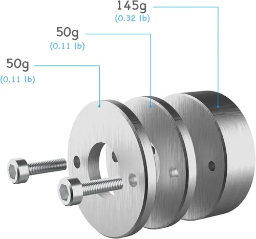 Vista 4 de Adjustable Metal Weight for YEZRO Y11 Oculus Quest Golf Club Attachment, Adds About 245195145 Grams of Weight to Your VR Golf Accessories
