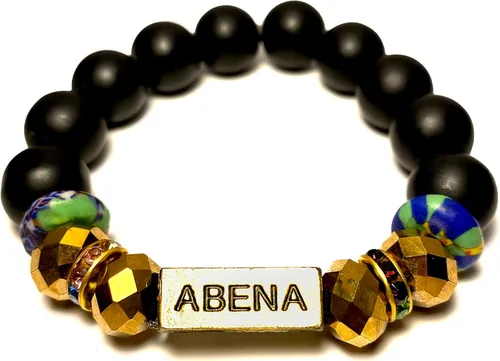 Vista 80 de Pulseras africanas tradicionales con nombre nacido en el día para mujeres de Ghana, materiales naturales, ajuste cómodo y holgado