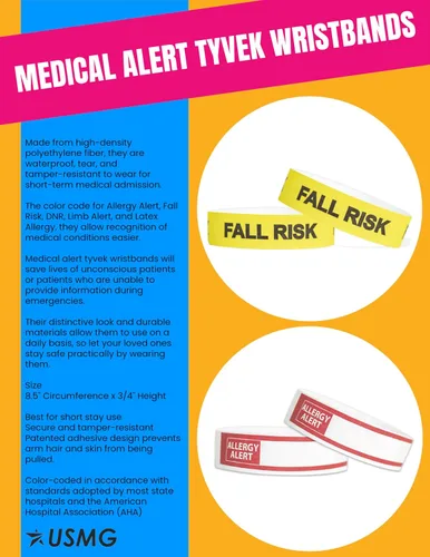 Vista 2 de 100 pulseras de alerta médica de identificación para alerta de alergias, identificación médica, pulseras de alerta de vida, grabado deportivo y más