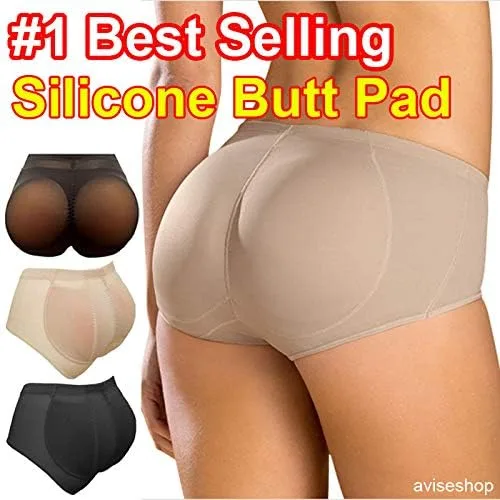Vista 6 de Butt Boost almohadillas de silicona extraíbles bragas elevar acolchado grandes glúteos reforzador conjunto de bragas