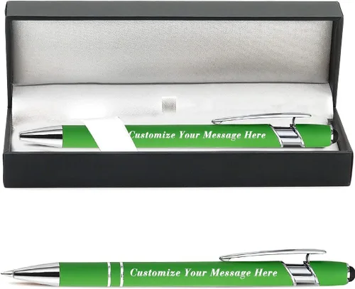 Vista 63 de 12 unidades de bolígrafos personalizados a granel con nombre grabado gratis, bolígrafos de bola personalizados con lápiz óptico, mensaje de texto