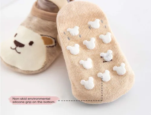 Vista 4 de Calcetines antideslizantes para bebés y niñas de 0 a 36 meses, 6 pares
