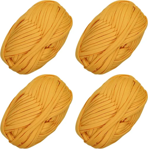 Vista 56 de 2 piezas de tela elástica para camisetas, hilo de crochet para tejer DIY, hilo de punto grueso tipo espagueti para proyectos de bolsos, mantas Aqua