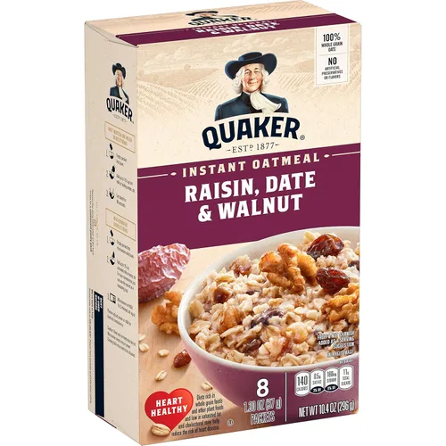 Vista 23 de Quaker Avena instantánea, proteína de azúcar morena de arce, 0.35 onzas de proteína, 12.6 onzas, paquete de 6
