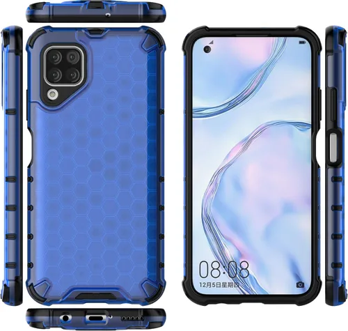 Vista 36 de Pzwoxukhov Funda compatible con Huawei Nova 3i, compatible con Huawei P Smart+ 2018 Honeycomb Anti-Drop Shock-Absorbing Case Negro