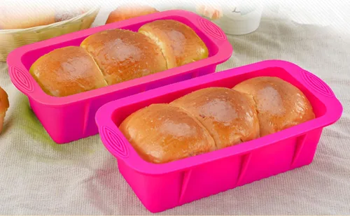 Vista 7 de Tosnail Paquete de 3 moldes de silicona antiadherente para pan y molde para pan, 9.75 x 4.75 x 3 pulgadas
