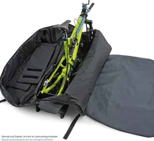 Vista 5 de B&W Bike.Bag 2.0 Bolsa de viaje para bicicleta, base de ABS híbrida y poliéster Ripstop - Carretera, triatlón, bicicletas de montaña de hasta 29