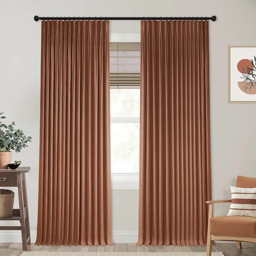 Vista 51 de Mrs.Naturall Cortinas de cocina beige de 42 x 45 pulgadas de largo para cortinas opacas pequeñas