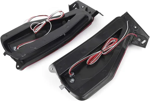 Vista 4 de Par Parachoques Trasero Reflector Freno Luz Trasera Lámpara para 2015-2017 para Toyota Fortuner