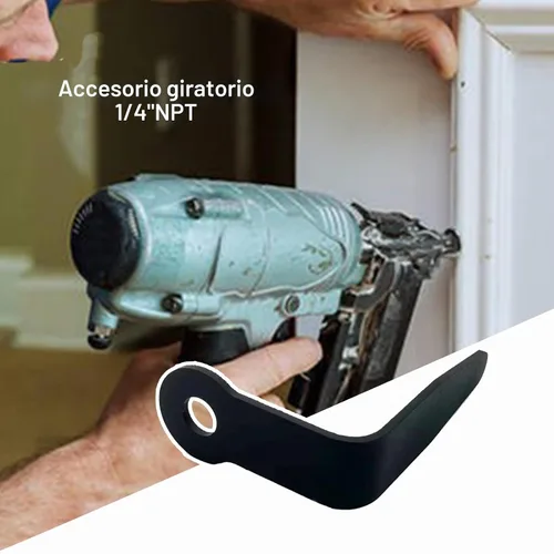 Vista 4 de Gancho neumático de aluminio del rapero de la herramienta "L" formado para las pistolas del clavo con 1/4" colocaciones industriales