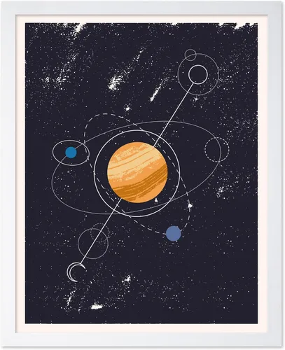 Vista 73 de Poster Master Póster celestial – Impresión del mapa de las estrellas – Regalo para astronomía, fanáticos lunares – Arte vintage para el hogar