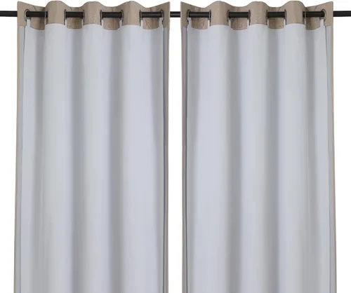 Vista 10 de Chyhomenyc Revestimientos de cortina opacas para ventana con 18 anillos, forro 100% opaco con aislamiento térmico para cortinas de 72 pulgadas, cada