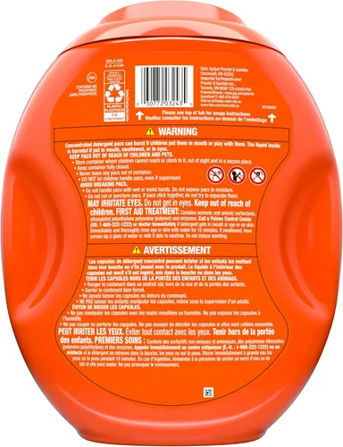 Vista 13 de Tide PODS cápsulas de detergente para ropa, 3 en 1 Quitamanchas, Combate Olores, Protector de Color, 112 unidades, compatible con HE, Aroma Original