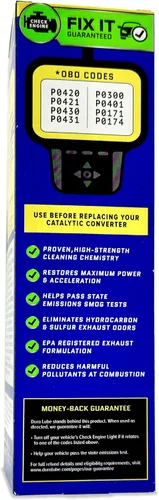 Vista 4 de DURA LUBE - Paquete de 2 limpiadores de tratamiento catalítico y de escape severo, aditivo de combustible, 16 fl oz, paquete combo de 2