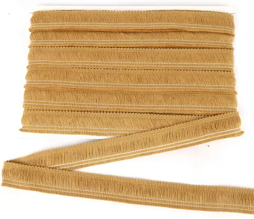 Vista 22 de BEL AVENIR Ribete de flecos de costura beige de 13.7 yardas x 1 pulgada
