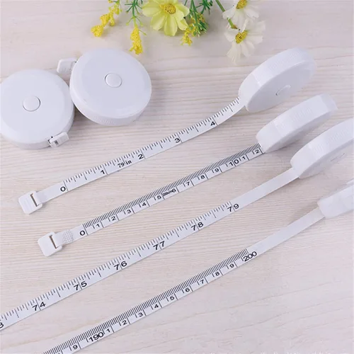 Vista 5 de Paquete de 3 cintas métricas suaves para coser el cuerpo, tela a medida, medidas para manualidades en el hogar, 60 pulgadas/4.9 ft, 79 pulgadas/6.6