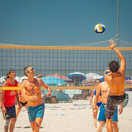 Vista 6 de Balón de voleibol de playa suave, tamaño oficial 5, piel sintética, para interiores y exteriores, para jugar en la playa, juegos, gimnasio