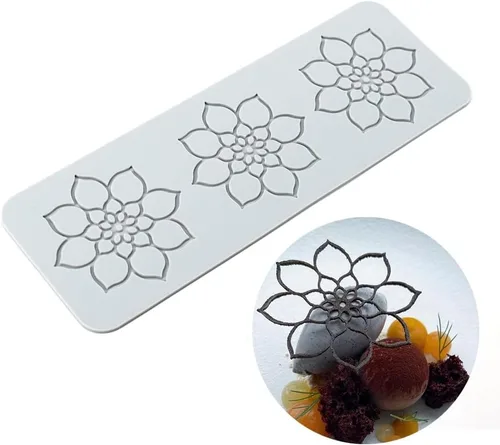 Vista 18 de TUKE Moldes de encaje para decoración de pasteles, moldes de silicona de hojas 3D para hornear moldes de gomitas, moldes de fondant de arcilla