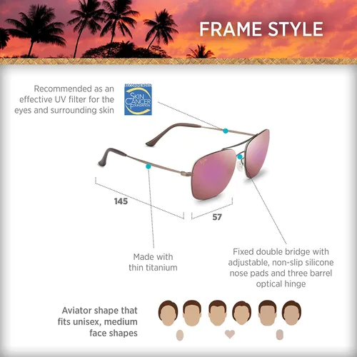 Vista 6 de Maui Jim - Tubo de lava unisex