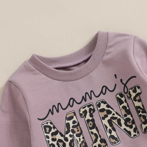 Vista 9 de GOOCHEER Conjunto de ropa de manga larga para niña pequeña, camisa y pantalones para niña, conjunto de ropa de primavera, otoño e invierno
