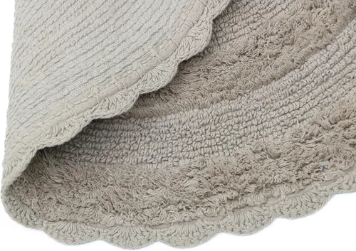 Vista 7 de The Home Talk Tapete de baño de algodón de alta calidad, antideslizante, extra absorbente, para spa, ducha, bañera, sala de estar, cálido, suave