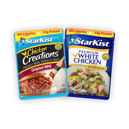 Vista 16 de StarKist Less Sodium Premium White Chicken - Bolsa de 2.6 onzas (paquete de 1)