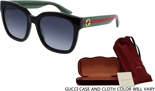 Vista 2 de Gucci GG0034S - Gafas de sol cuadradas para hombres para mujeres paquete con kit de cuidado de gafas de cortesía iWear de diseñador