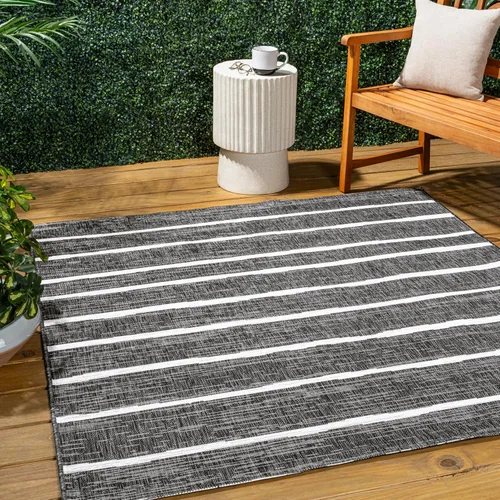 Vista 14 de JONATHAN Y SMB125D-210 - Alfombra de pasillo para interiores/exteriores, diseño bereber a rayas, fácil de limpiar, de alto tráfico, apta