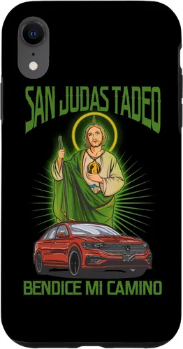 Vista 24 de Funda para iPhone 16 San Judas Tadeo Bendice Mi Camino