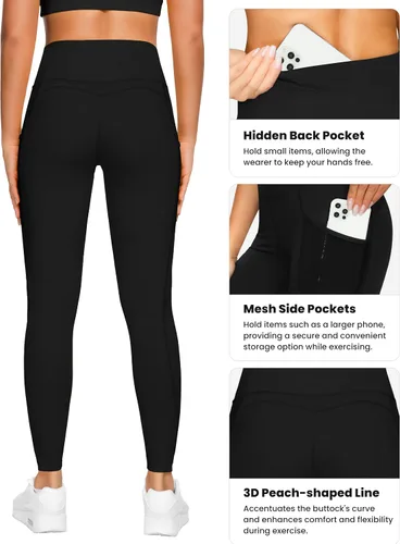 Vista 12 de Malla Queenieke 8030 de yoga, para correr, leggings con color combinado, para mujer