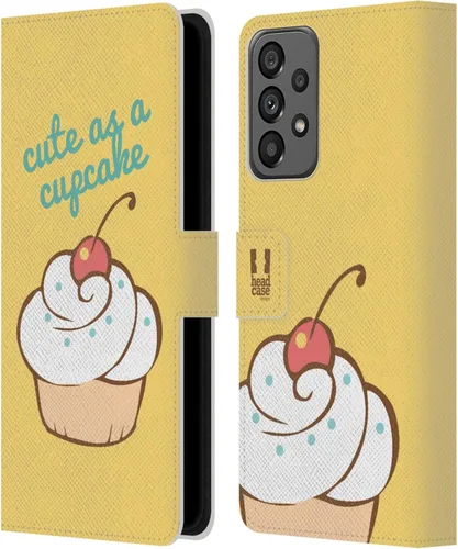Vista 209 de Head Case Designs Assortment Cupcakes Happiness Leather Wallet Case Compatible with Samsung Galaxy A07 4G Surtido