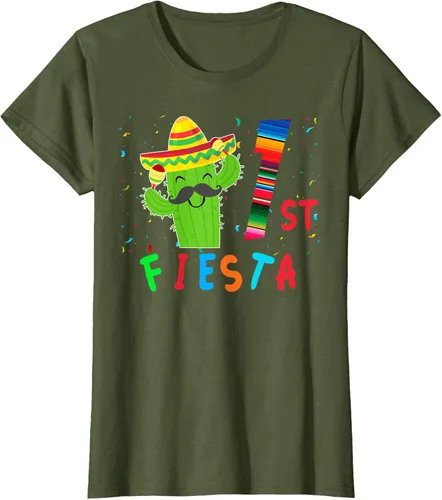 Vista 101 de Camiseta mexicana para fiesta temática de cumpleaños a juego, Negro, S